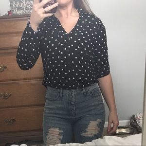 Express Portofino Button Down Blouse